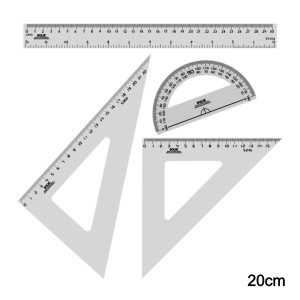 SET GEOMETRICO 20cm x 4pc